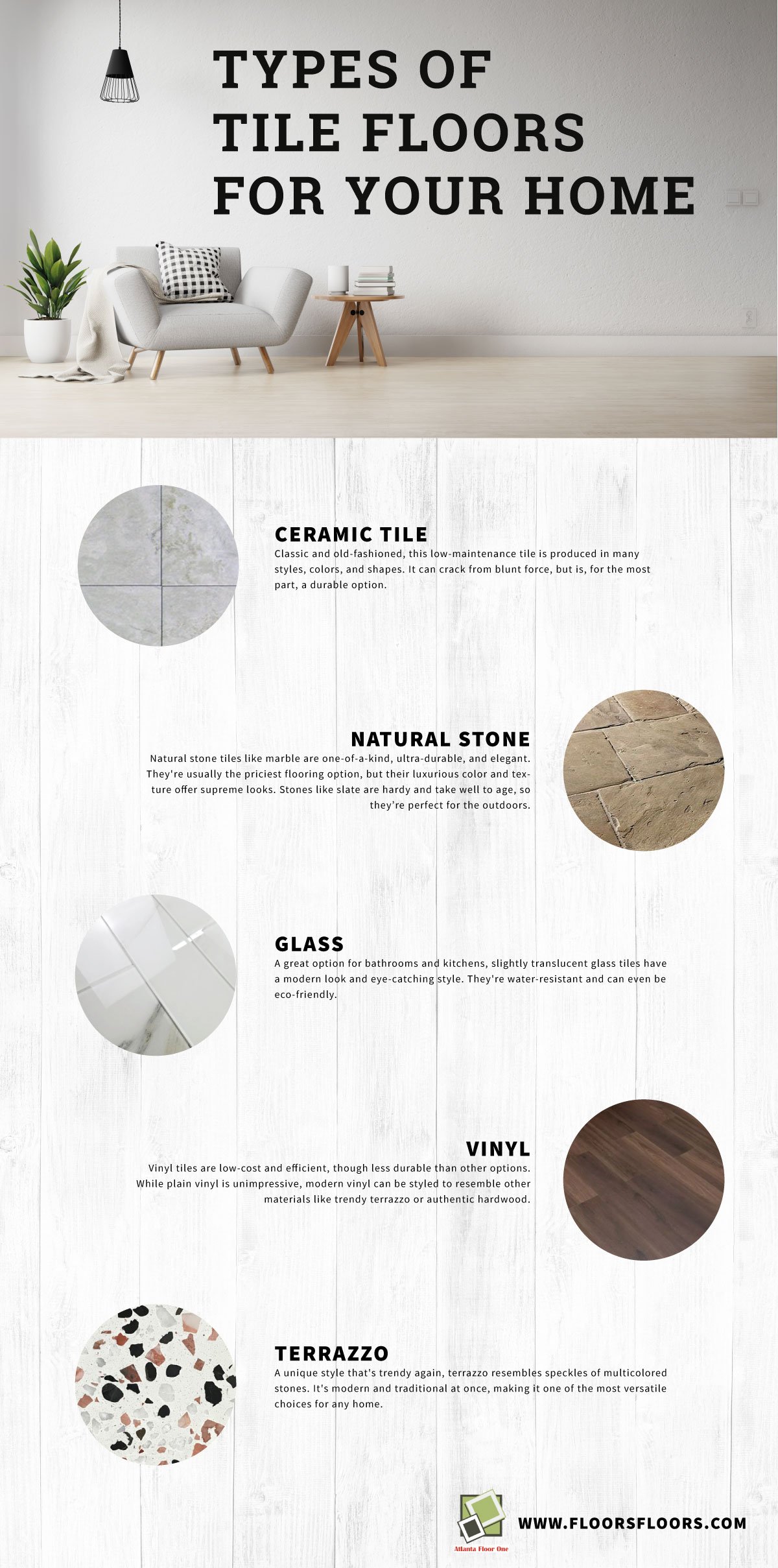 Types of Tile Floors for Your Home