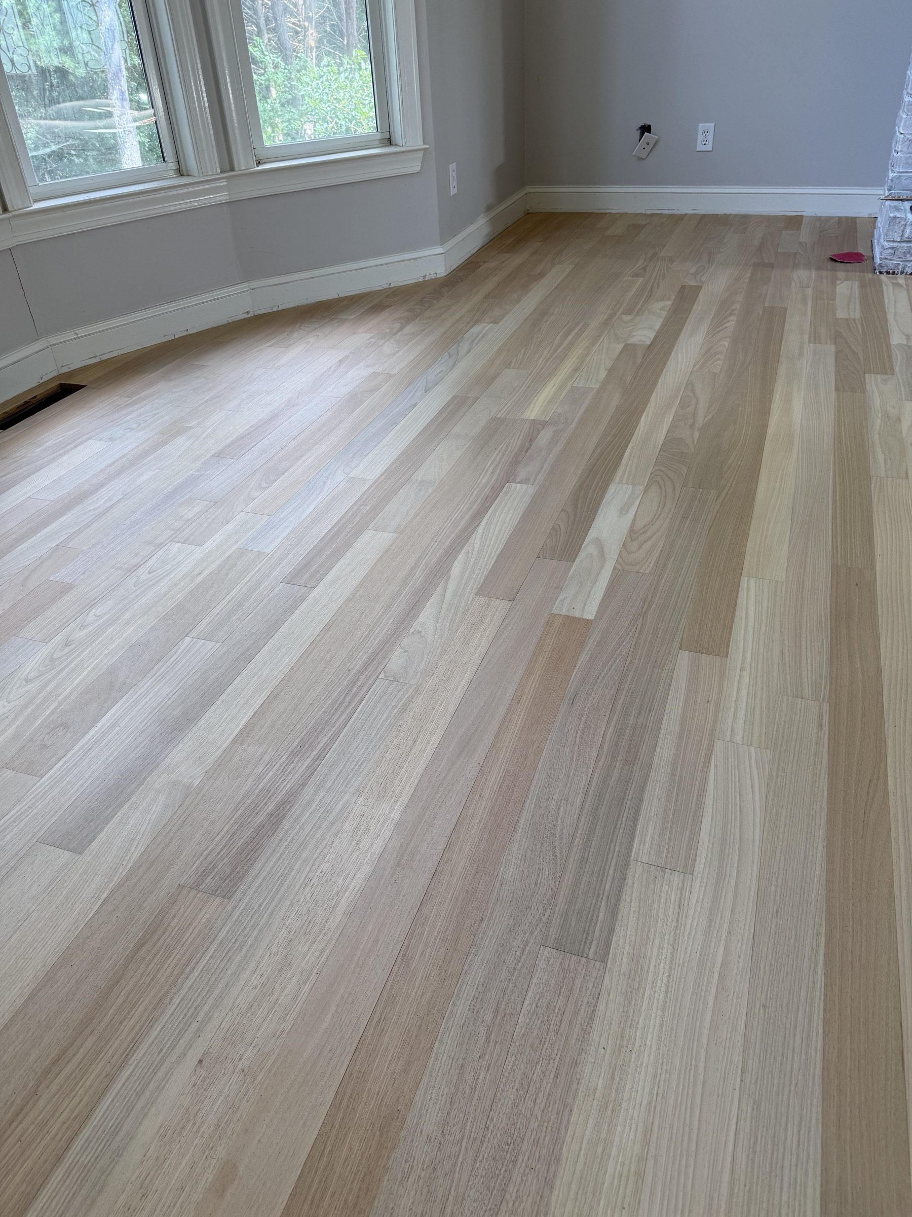 Hardwood floor sanding in a Johns Creek, GA home by Atlanta Floor One